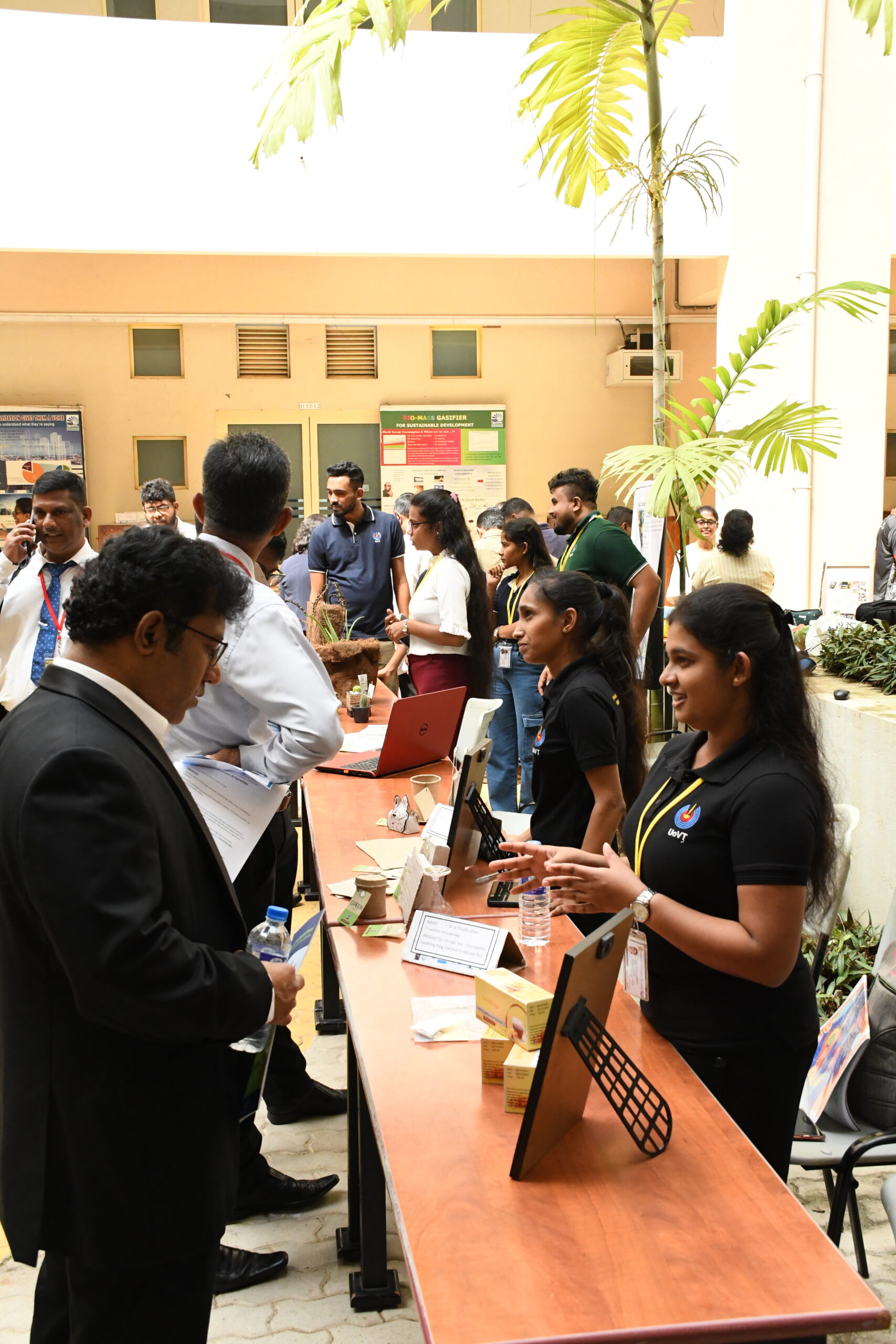 Guests at the exhibition